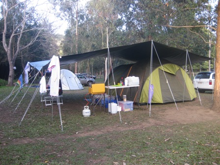 Our campsite at the Borumba Deer Park
